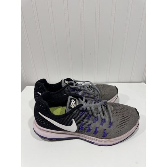 Nike Air Zoom Pegasus 33 Stealth Running Shoe Size 7.5 Purple Pink (831356-003) - Picture 1 of 7